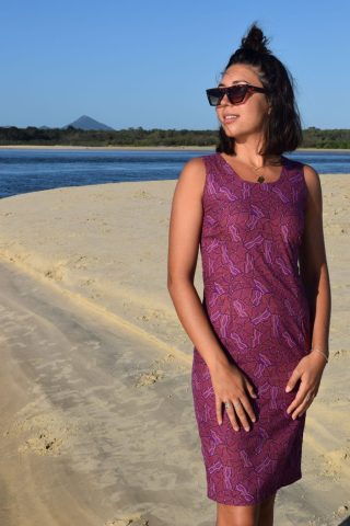 Wild Flowers Dreaming (Purple) – Sheath Dress