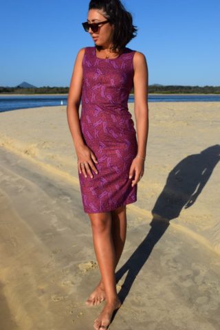 Wild Flowers Dreaming (Purple) – Sheath Dress