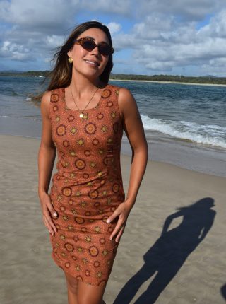 Caming Ground – Sheath Dress – Terracotta